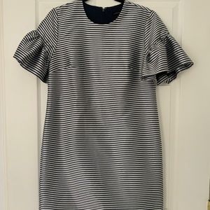 Banana Republic Short Sleeve Ruffle Sleeve Dress